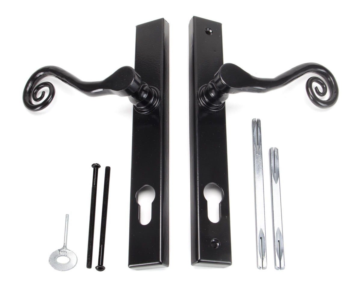 MONKEYTAIL SLIM LEVER ESPAGNOLETTE LOCK LH 128x242x58 BLK - 33037L by MARCHES (ANVIL) ARCHITECTURAL HARDWARE