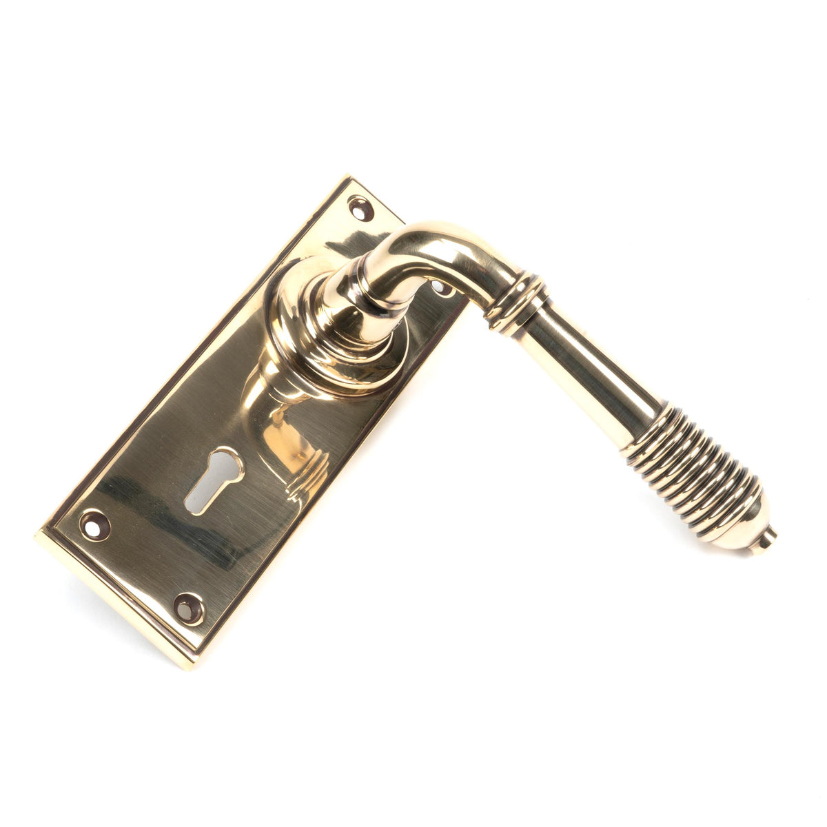 REEDED LEVER HANDLE LOCK 123x152x70 AGBR - 33040 by MARCHES (ANVIL) ARCHITECTURAL HARDWARE