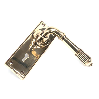 REEDED LEVER HANDLE LOCK 123x152x70 AGBR - 33040 by MARCHES (ANVIL) ARCHITECTURAL HARDWARE