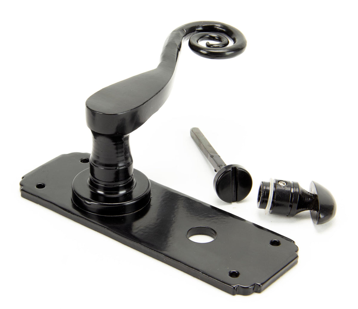 MONKEYTAIL LEVER HANDLE BATH 126x152x57 BLK - 33266 by MARCHES (ANVIL) ARCHITECTURAL HARDWARE