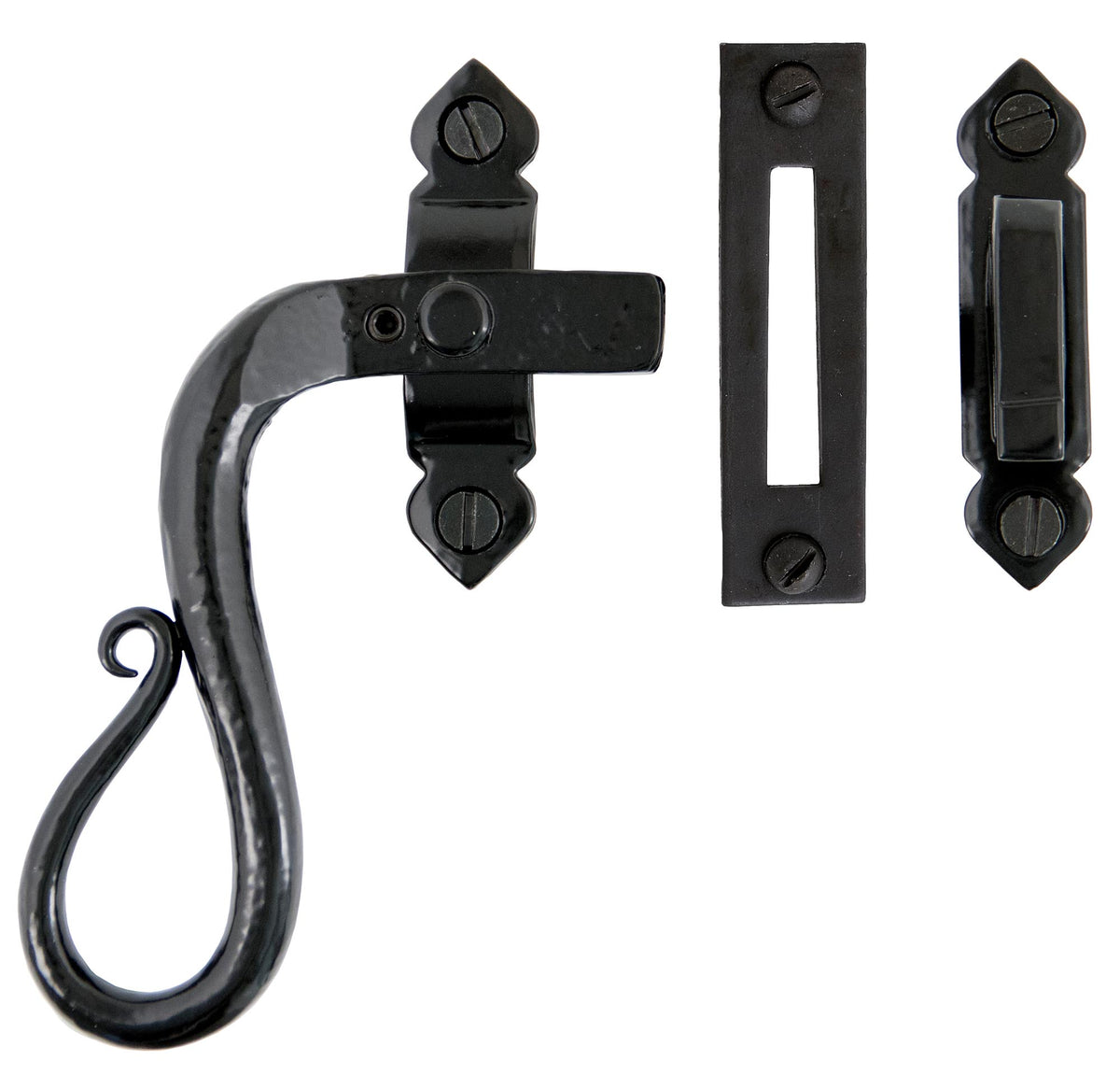 SHEPHERD'S CROOK LOCK LH 133x17x25 BLK - 33468 by MARCHES (ANVIL) ARCHITECTURAL HARDWARE