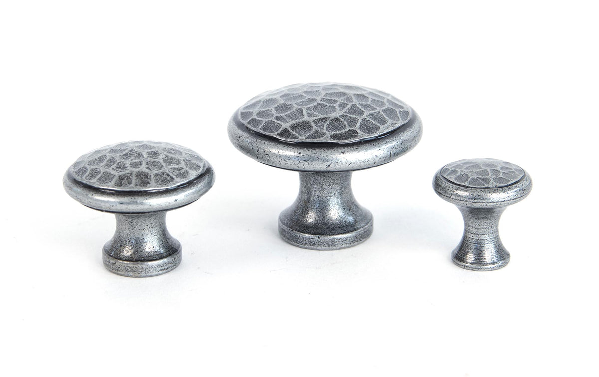 HAMMERED CABINET KNOB 40x31x20 PEW - 33625 by MARCHES (ANVIL) ARCHITECTURAL HARDWARE