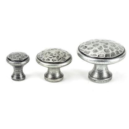 HAMMERED CABINET KNOB 30x25x15 PEW - 33626 by MARCHES (ANVIL) ARCHITECTURAL HARDWARE