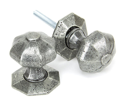 OCTAGONAL MORTICE RIM KNOB 54x66x57 PEW - 33643 by MARCHES (ANVIL) ARCHITECTURAL HARDWARE