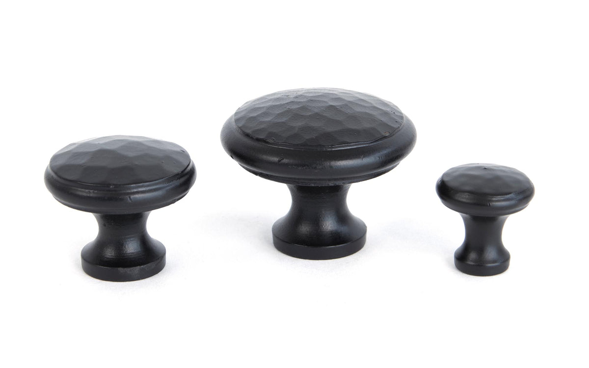 HAMMERED CABINET KNOB 20x20x12 BLK - 33840 by MARCHES (ANVIL) ARCHITECTURAL HARDWARE