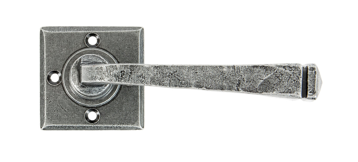 AVON LEVER HANDLE ON ROSE SPRUNG 52x118x63 PEW - 33874/S by MARCHES (ANVIL) ARCHITECTURAL HARDWARE