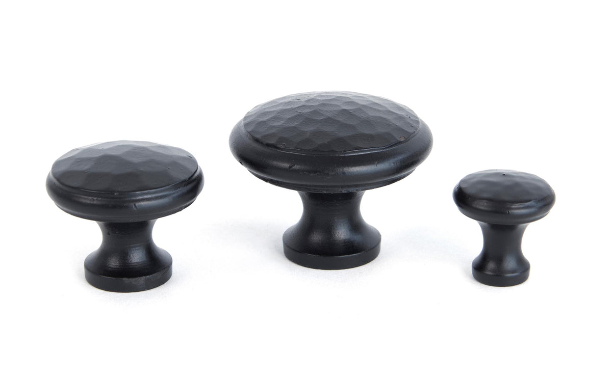 HAMMERED CABINET KNOB 30x25x15 BLK - 33992 by MARCHES (ANVIL) ARCHITECTURAL HARDWARE