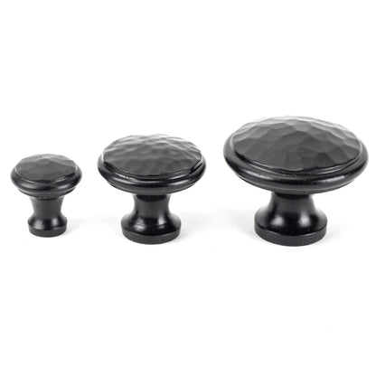 HAMMERED CABINET KNOB 40x31x20 BLK - 33993 by MARCHES (ANVIL) ARCHITECTURAL HARDWARE