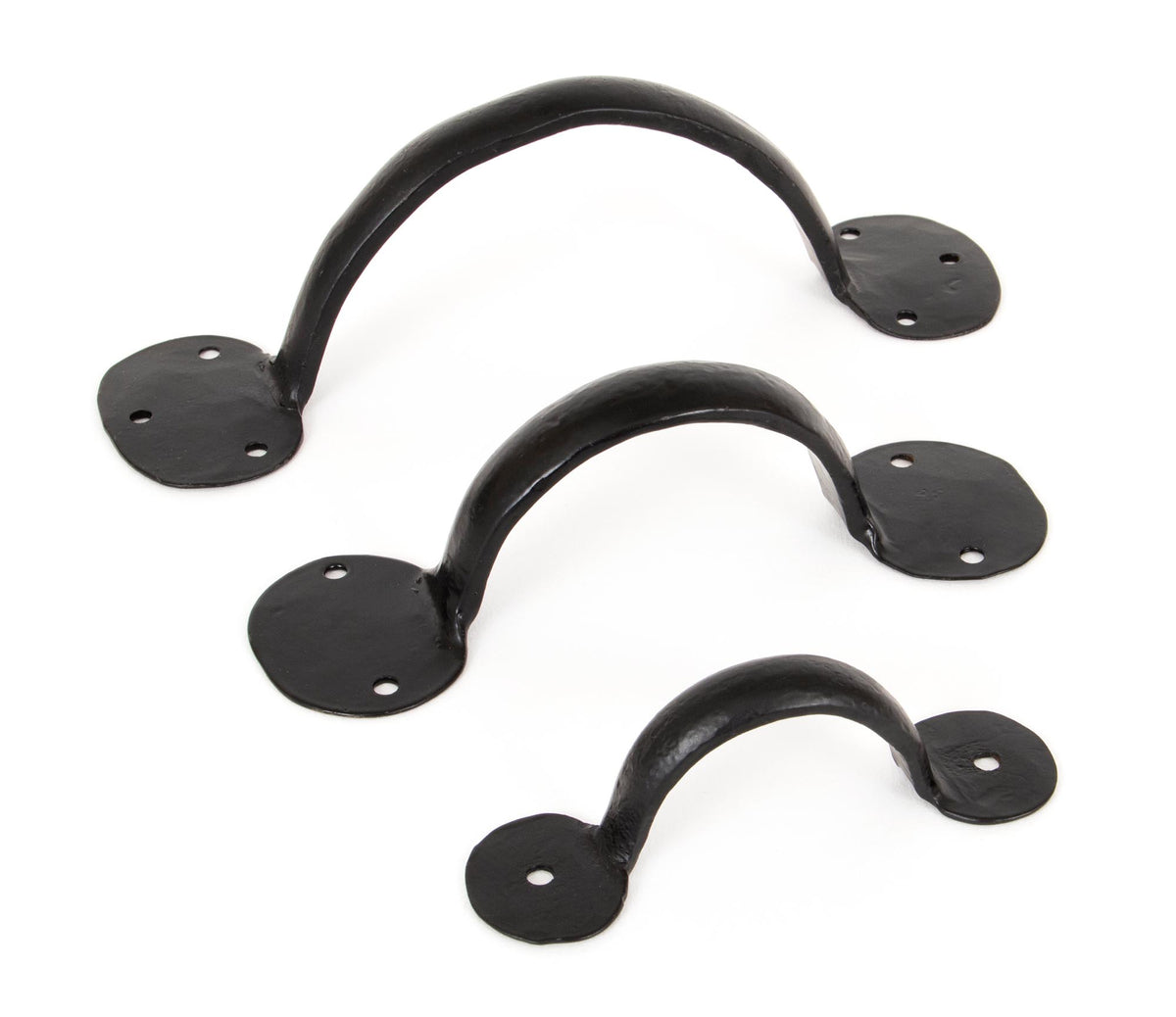 BEAN D HANDLE 118HC 152x42x40 BLK - 33998 by MARCHES (ANVIL) ARCHITECTURAL HARDWARE