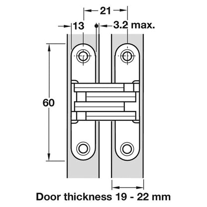 SOSS HINGE 204 19-22 ZA/BP-BP