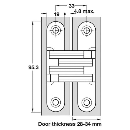 SOSS HINGE 212 52x95.3 ZA/NP