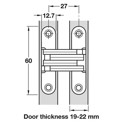 SOSS HINGE 205 180deg 19-22 ZA/NP
