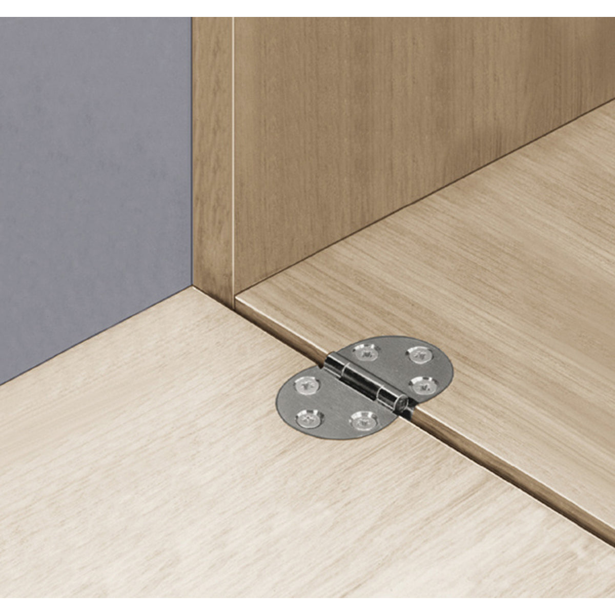 FLAP HINGE 270deg D30 BRS/MAT