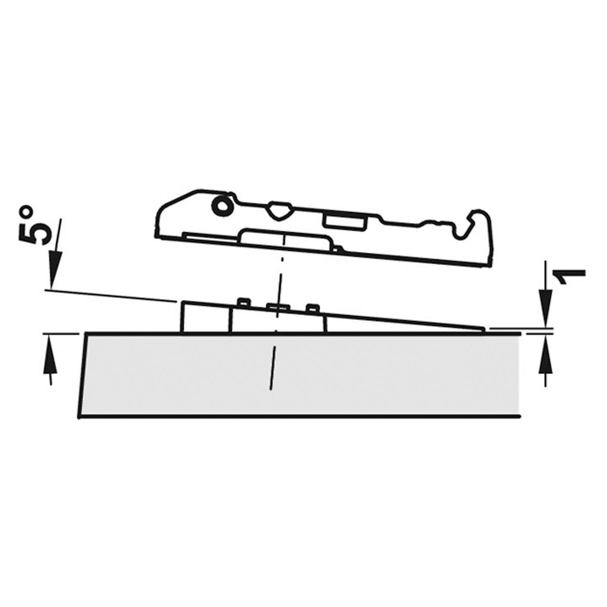 HINGE WEDGE -5deg ZA/NP