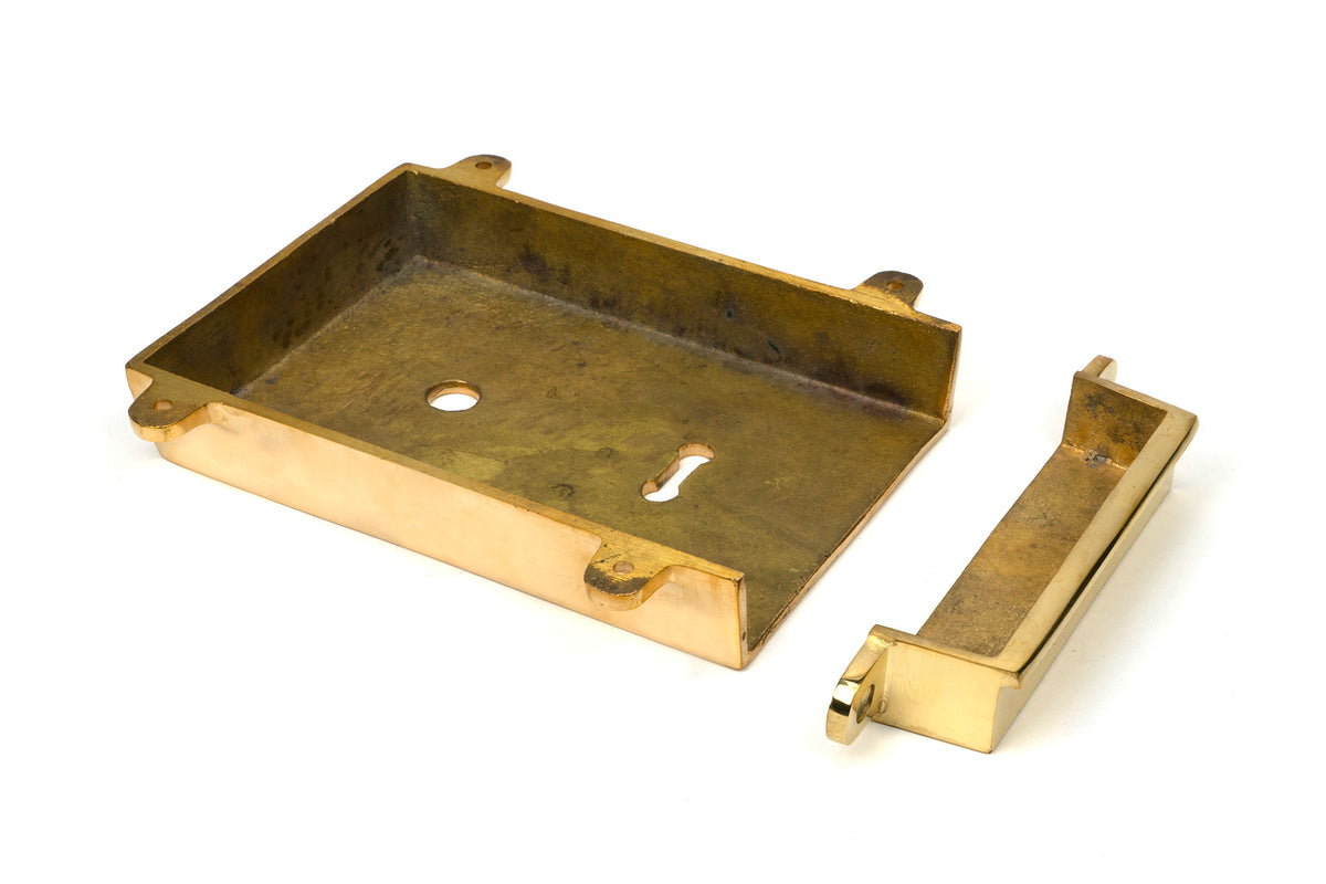 RIM LOCK+COVER 163x115x27 PBR - 35000 by MARCHES (ANVIL) ARCHITECTURAL HARDWARE
