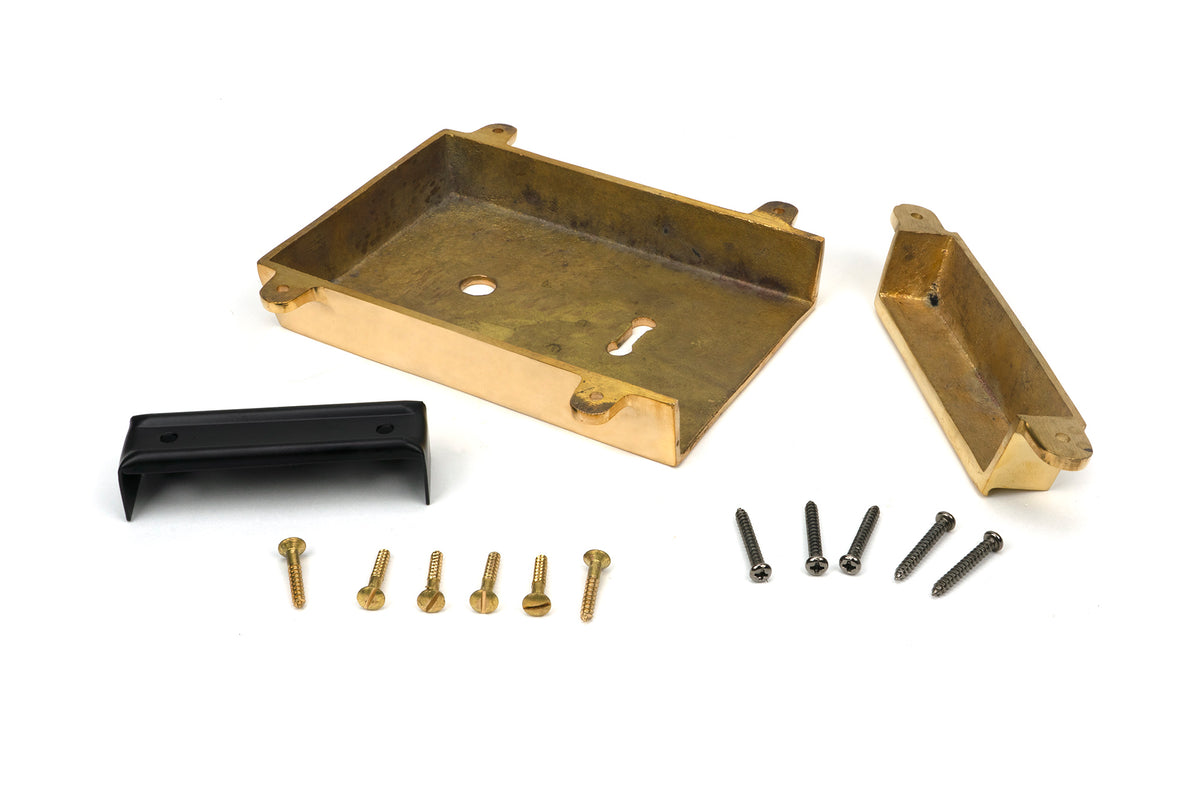 RIM LOCK+COVER 163x115x27 PBR - 35000 by MARCHES (ANVIL) ARCHITECTURAL HARDWARE