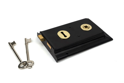 RIM LOCK+COVER 163x115x27 PBR - 35000 by MARCHES (ANVIL) ARCHITECTURAL HARDWARE
