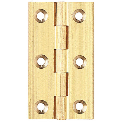 HINGE 204 BROAD 38x22x2 BRS