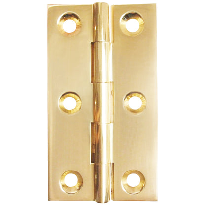 HINGE 204 BROAD 75x42x2 BRS/POL
