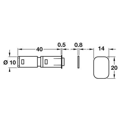 PUSH MAGNETIC ADD CATCH NO PIN
