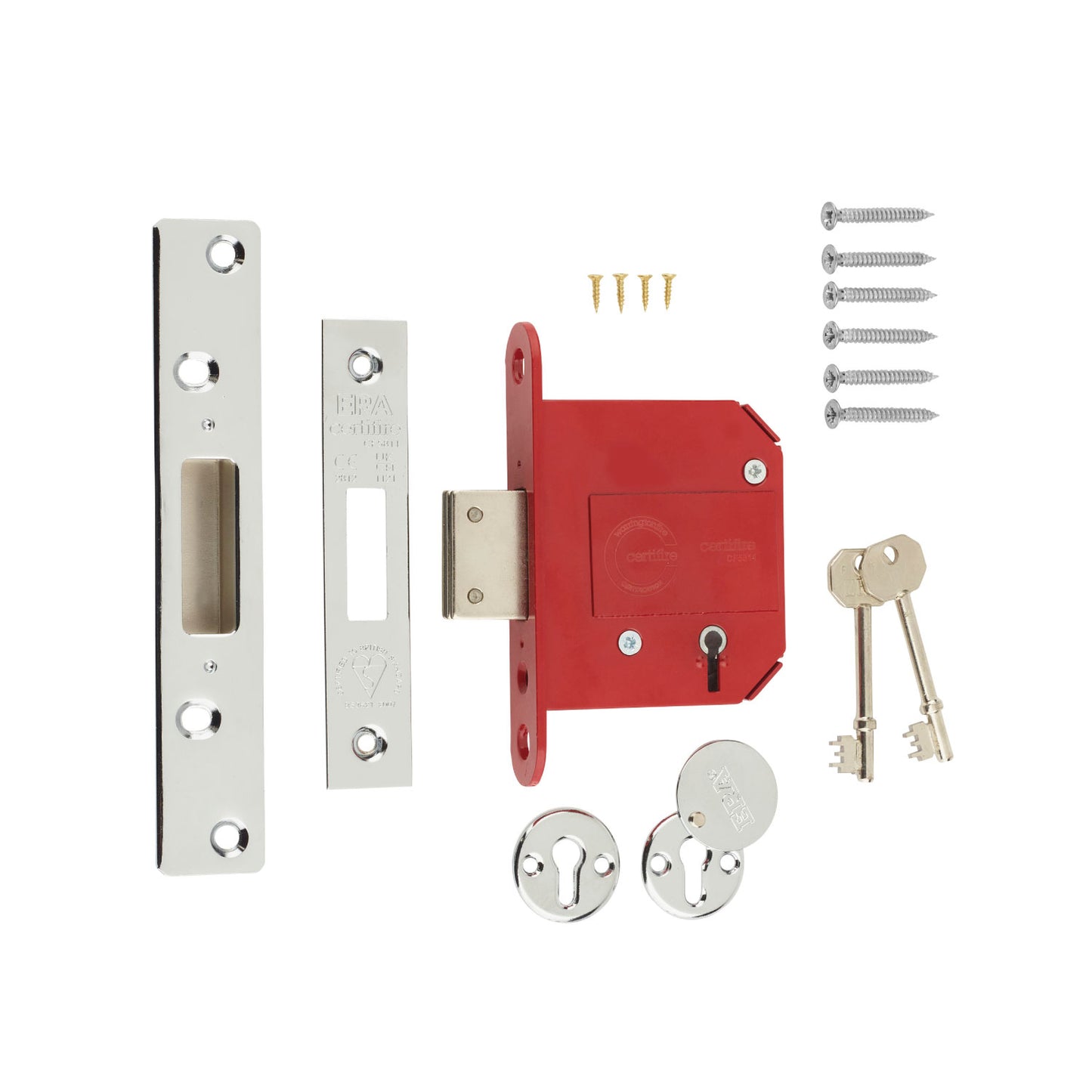 ERA Fortress 5 Lever Mortice Deadlock 64mm Chrome Plated | DF261-61