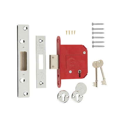 ERA Fortress 5 Lever Mortice Deadlock 64mm Chrome Plated | DF261-61