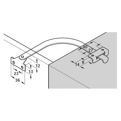 LID STAY 150 RH ST/NP