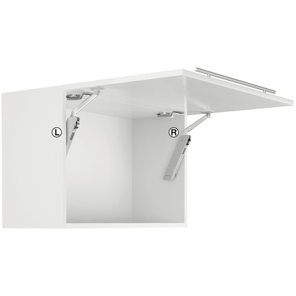 FREE FLAP H 1.5 D PL/MET LH WHI