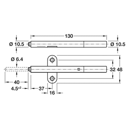 DOOR CATCH SCREW T3 26-48N D11x130