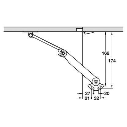 KINVARO T-105 FLAP RH 105deg PNP