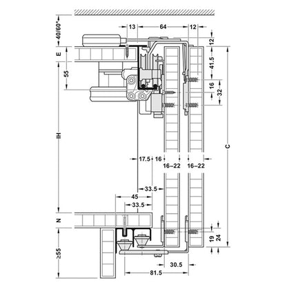 SLIDO F-LINE42 50A SET 16-22 2DR
