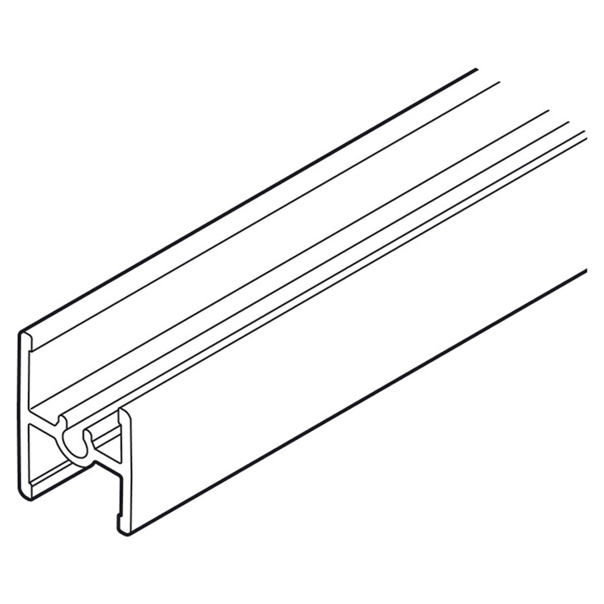 JP DOOR CROSS DIVIDER 2m BLK by HAFELE UK LTD