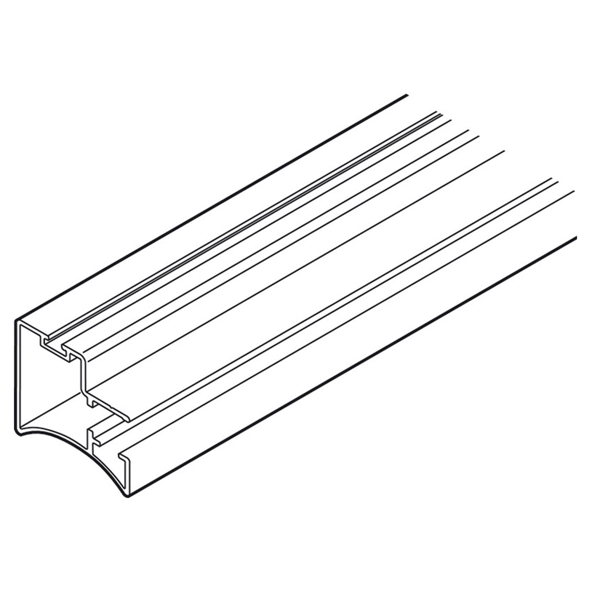 JP DOOR CROSS HANDLE PROF 5.2m WHI by HAFELE UK LTD
