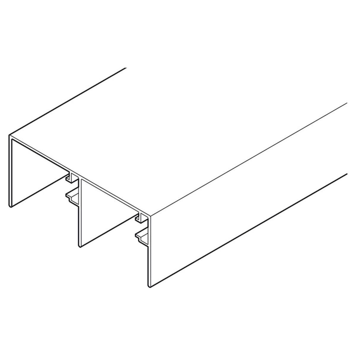 JUNIOR-6 DBL UPPER TRACK 4.2m WHI by HAFELE UK LTD