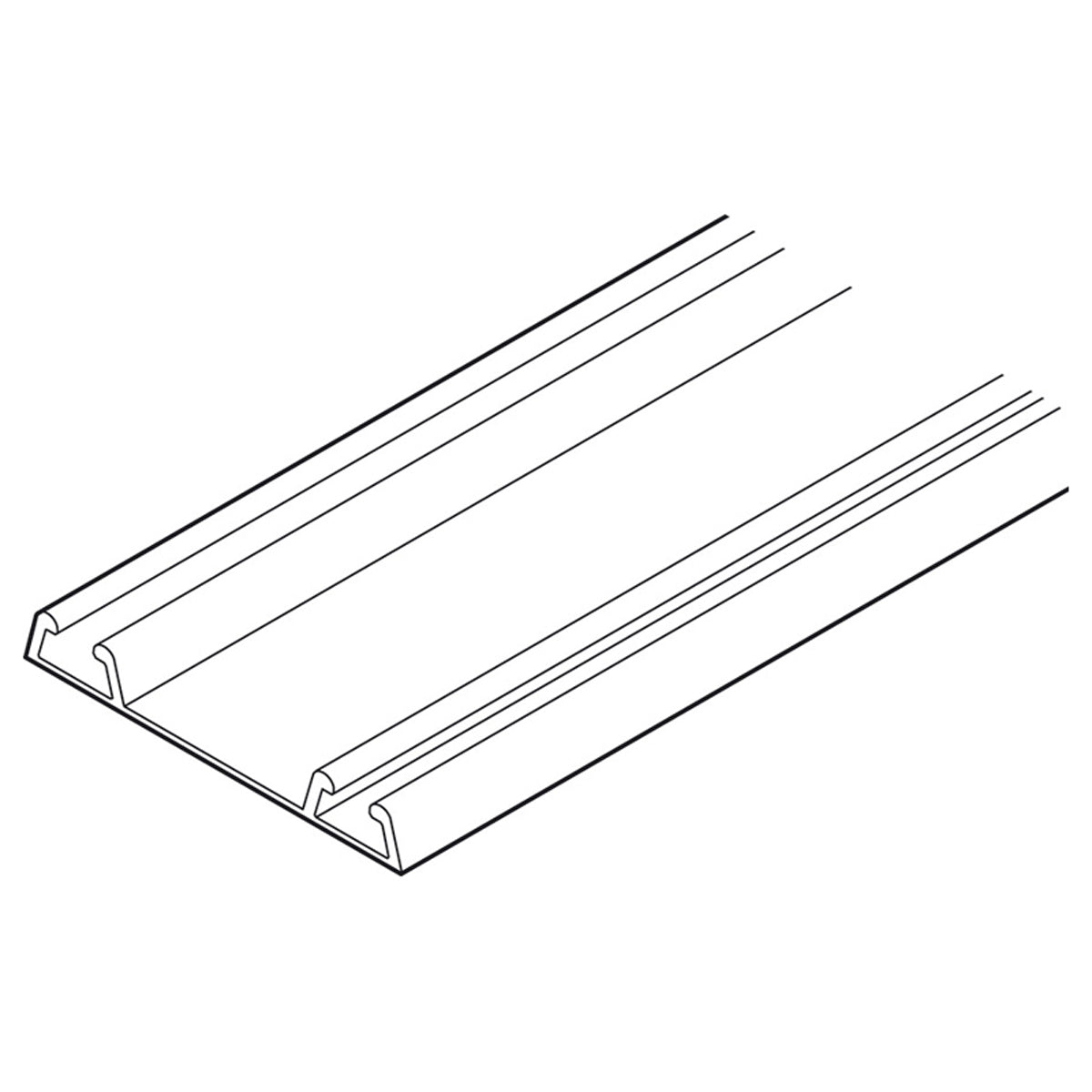 JUNIOR-6 CLS DBL LOWER TRK 4.2m BLK by HAFELE UK LTD