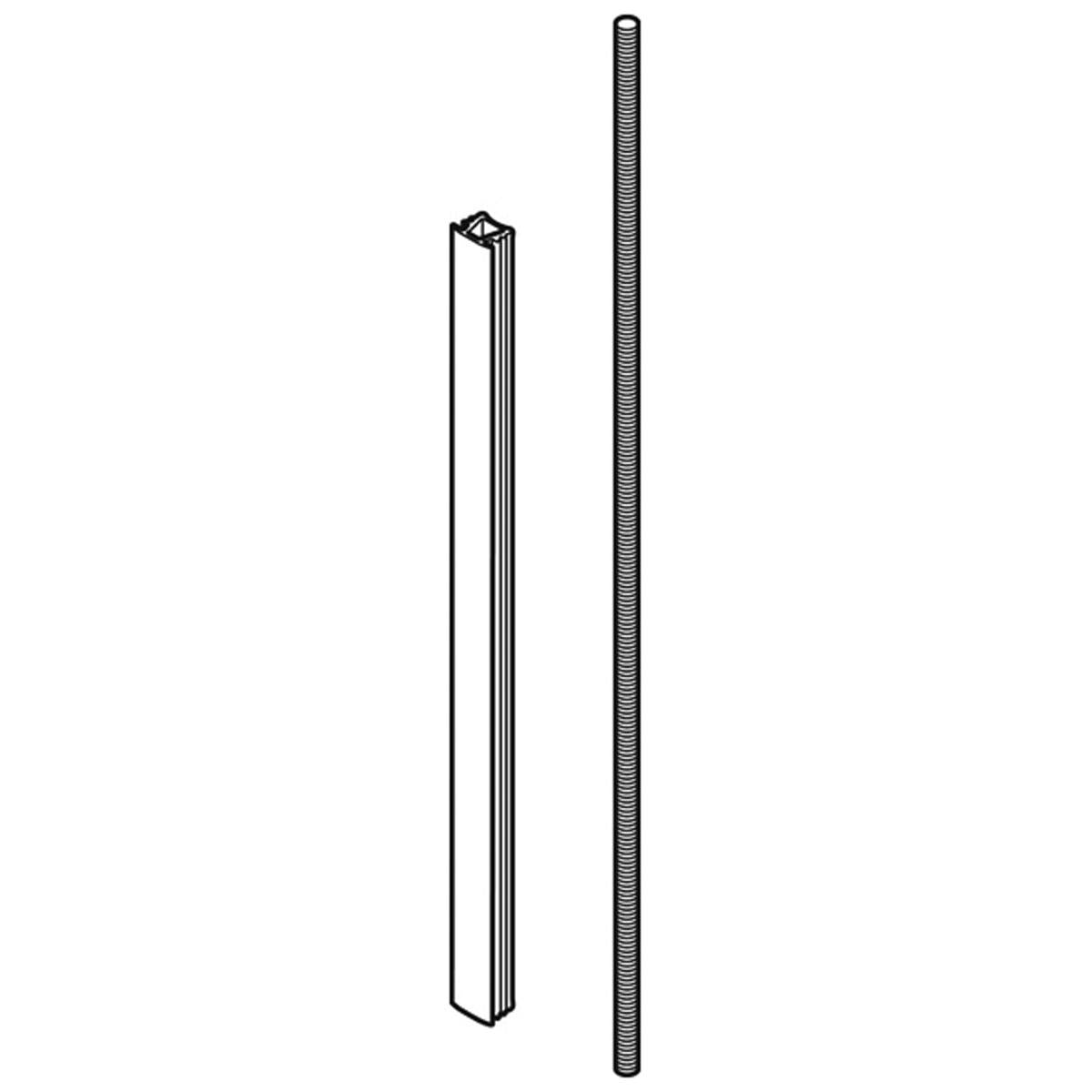 M6 THREADED ROD+TRIM 2195 WHI by HAFELE UK LTD