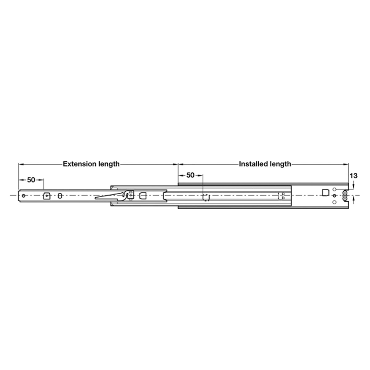 ACCURIDE3320-50 RUN FE 57KG 350 BZP