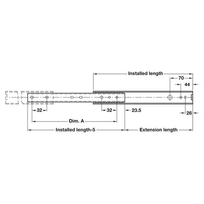 ACCURIDE2726 DRAW RUN SE 15KG 400