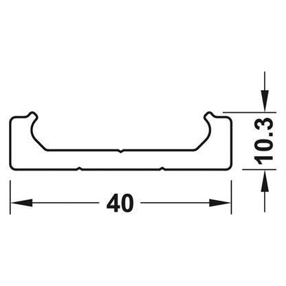 ACCURIDE0115RC BOTTOM TRACK 2400