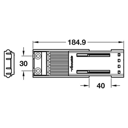 ACCURIDE0116 DAMPER MECHANISM BLK