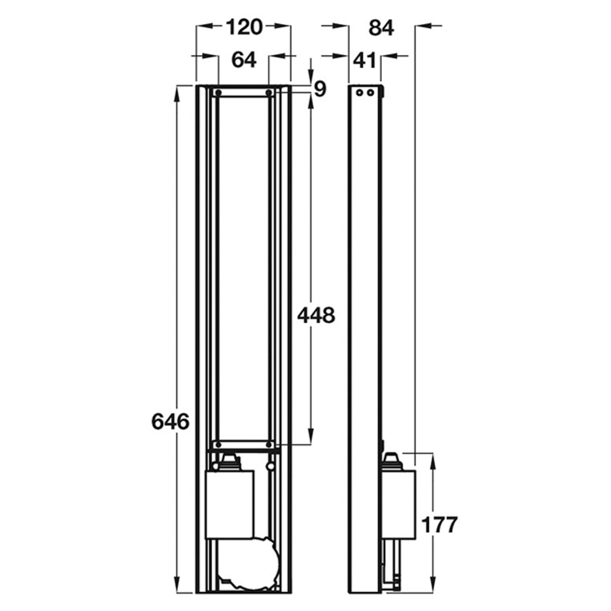 LED TV/MONITOR LIFT ST/SLV