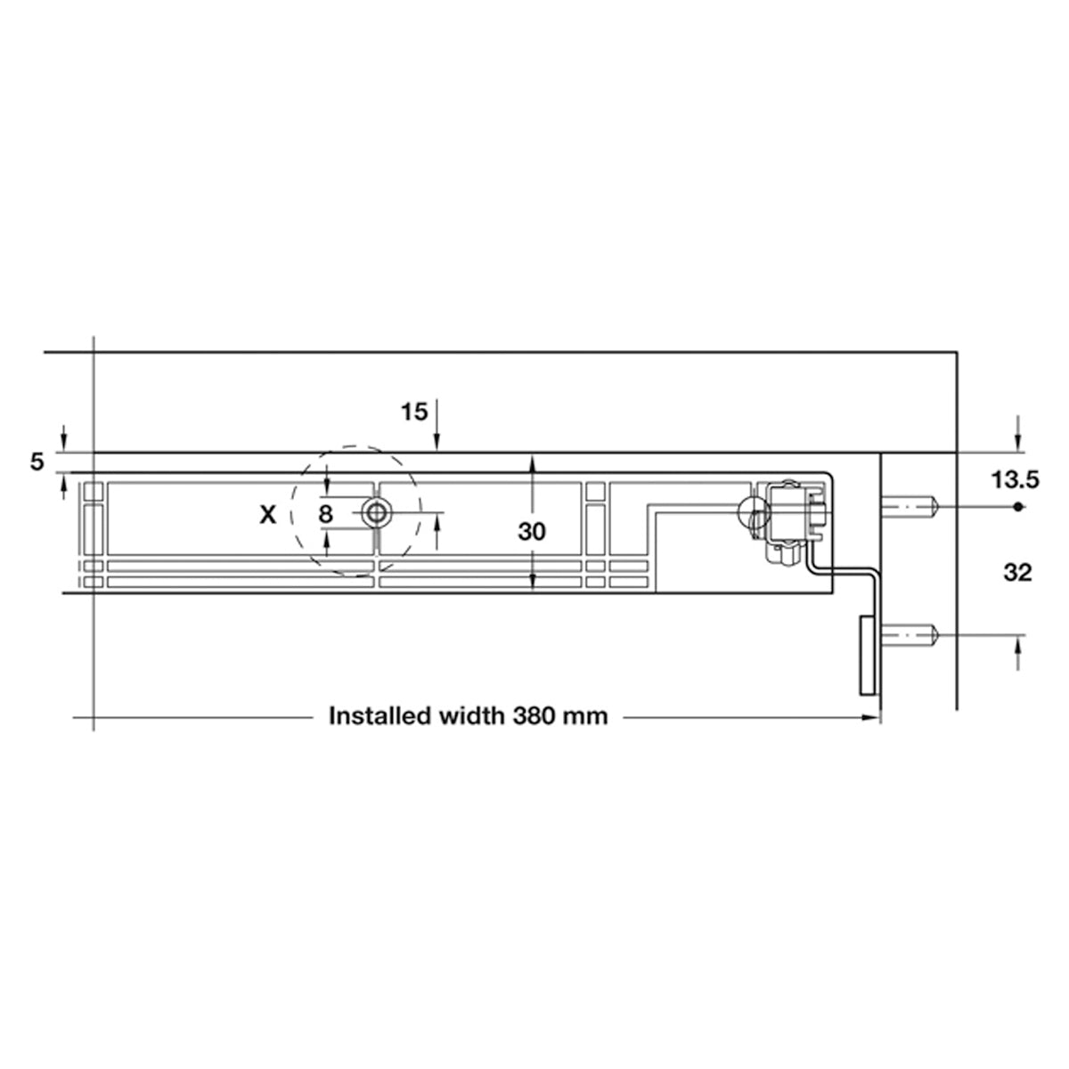 VARIANT C+ DRAWER RUNNERS ST/GALV