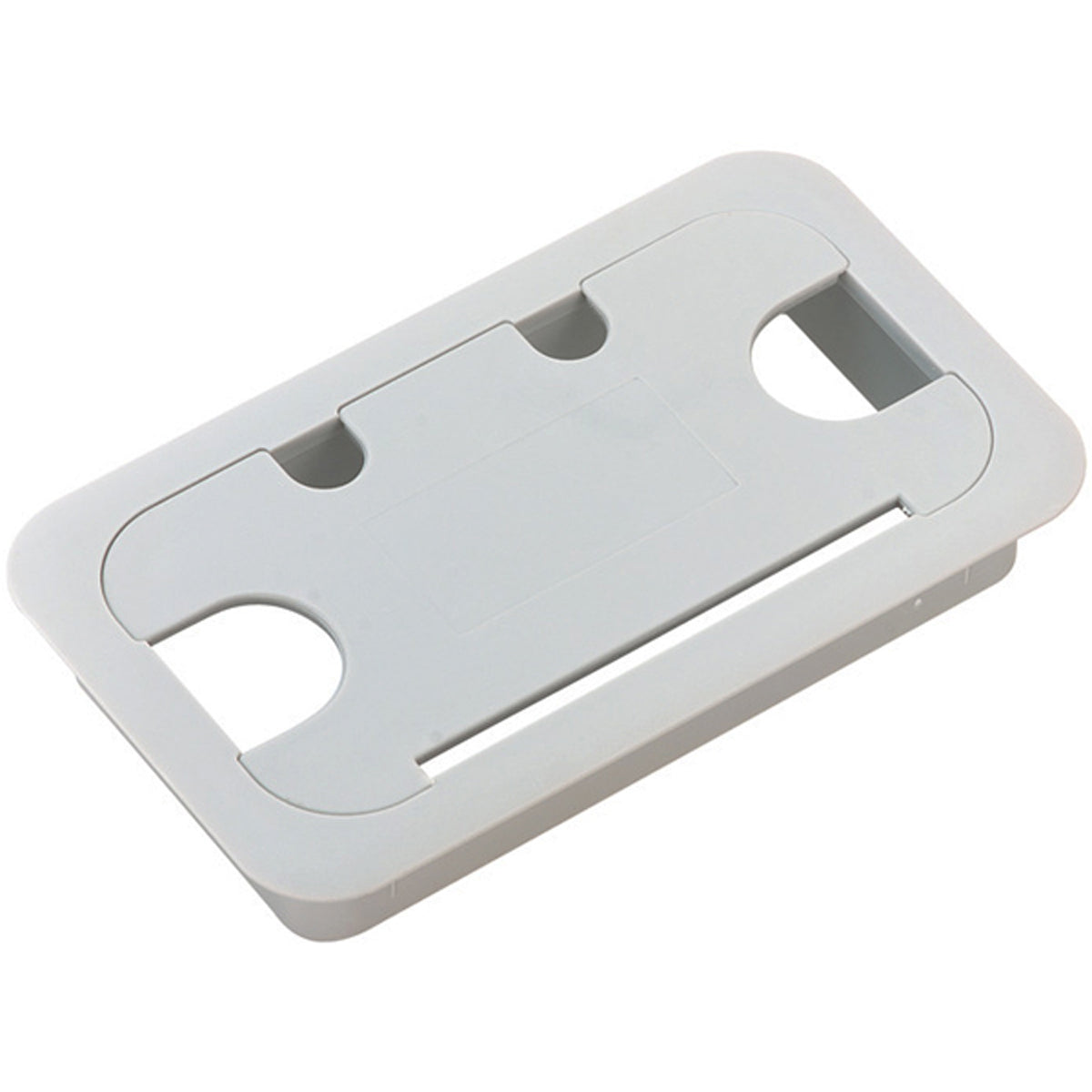 CABLE OUTLET RECT 105x55 PL/BLACK