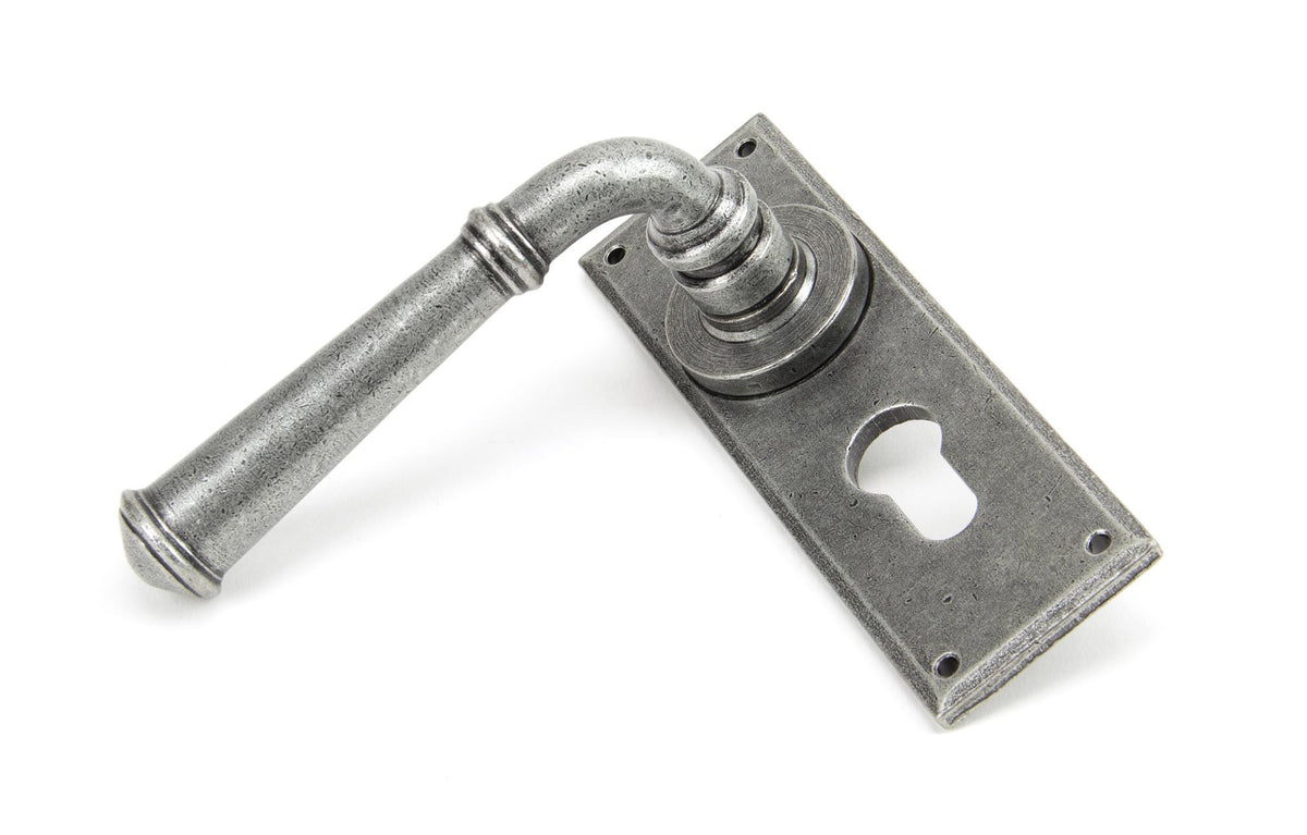 REGENCY LEVER HANDLE EURO 125x152x64 PEW - 45128 by MARCHES (ANVIL) ARCHITECTURAL HARDWARE