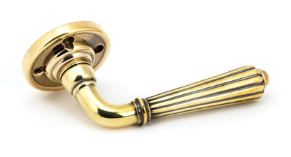 HINTON LEVER HANDLE+PLATE SPRUNG 60x128x70 AGBR - 45309 by MARCHES (ANVIL) ARCHITECTURAL HARDWARE