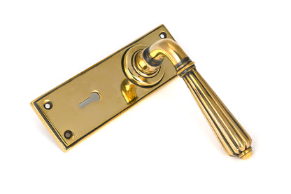 HINTON LEVER HANDLE+PLATE LOCK 128x152x72 AGBR - 45310 by MARCHES (ANVIL) ARCHITECTURAL HARDWARE
