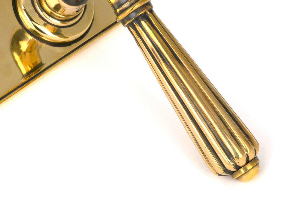 HINTON LEVER HANDLE+PLATE LOCK 128x152x72 AGBR - 45310 by MARCHES (ANVIL) ARCHITECTURAL HARDWARE