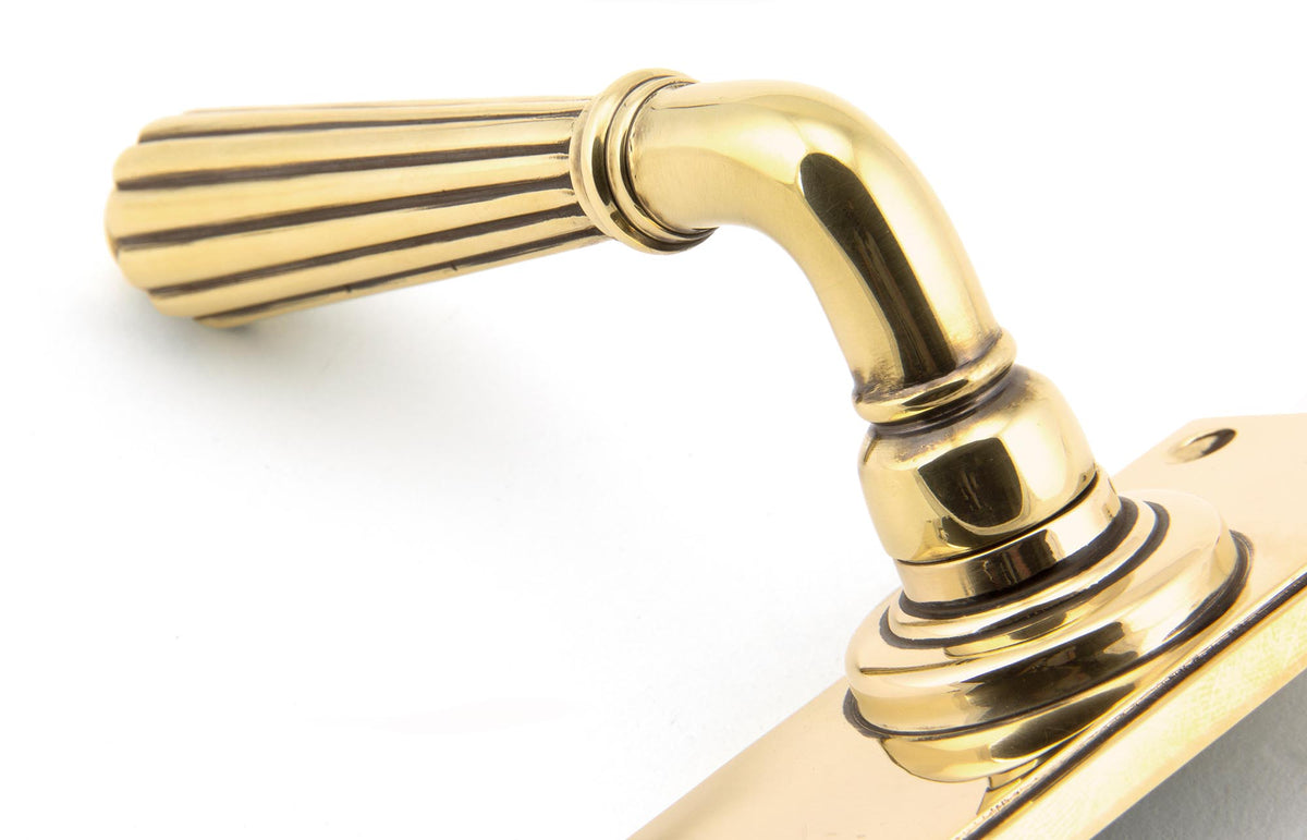 HINTON LEVER HANDLE+PLATE LATCH 128x152x72 AGBR - 45311 by MARCHES (ANVIL) ARCHITECTURAL HARDWARE