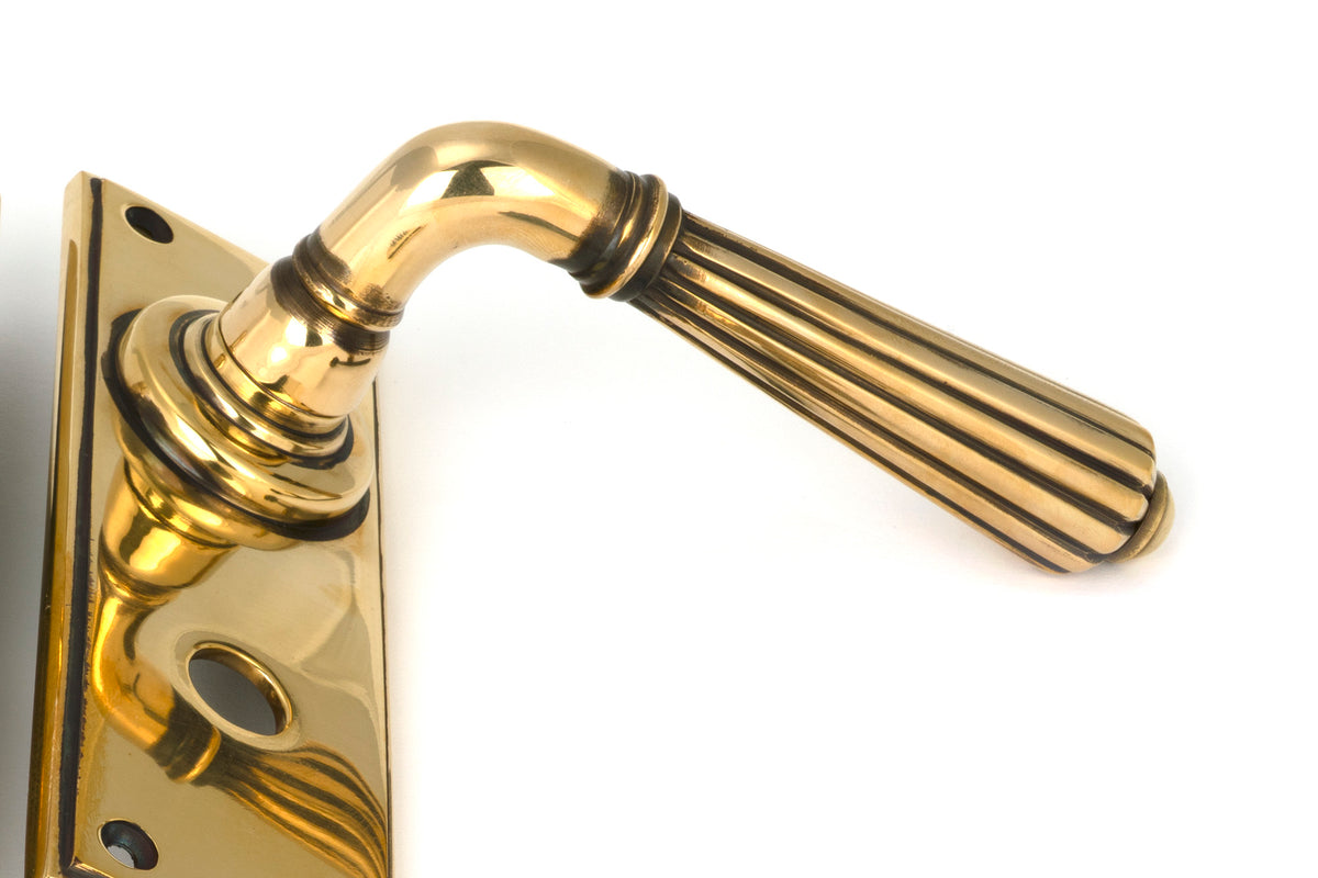 HINTON LEVER HANDLE+PLATE BATH 128x152x72 AGBR - 45312 by MARCHES (ANVIL) ARCHITECTURAL HARDWARE