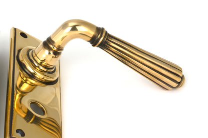 HINTON LEVER HANDLE+PLATE BATH 128x152x72 AGBR - 45312 by MARCHES (ANVIL) ARCHITECTURAL HARDWARE